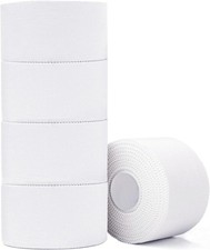 Athletic Tape,5 Pack White Sports Tape,Very Strong No Sticky Residue Wrist Ankle