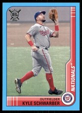 2021 Topps Big League Blue Kyle Schwarber Chicago Cubs #7