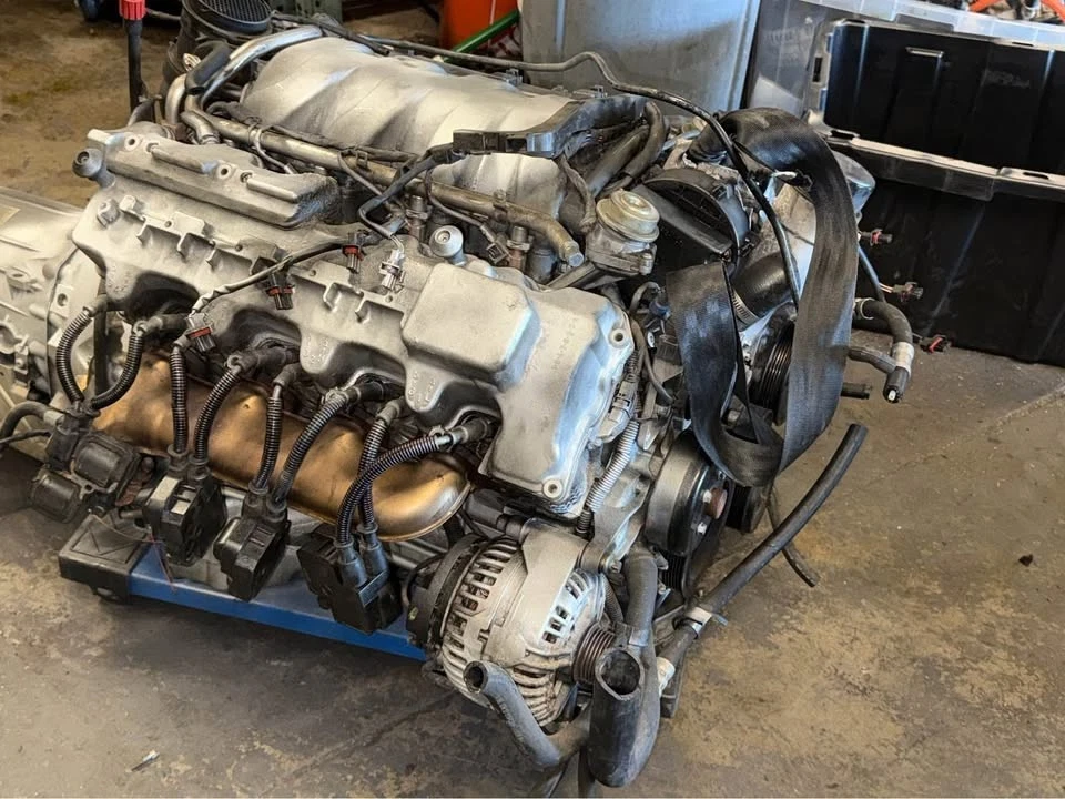 Mercedes-Benz S500 E500 2002 2003 2004 2005 2006 motor CLK500 5,0 L COMPLETO 90 K Foto 3 de 4