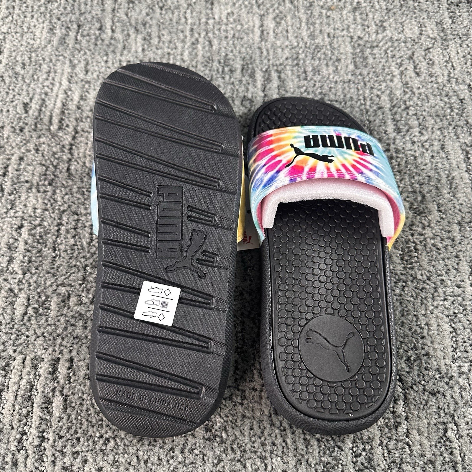 Puma Women's Cool Cat Tie Dye Slide Sandals 380793-02 Size 6 brand new thumbnail 5
