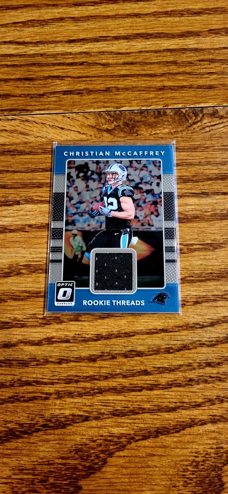 2017 Panini Donruss Optic CHRISTIAN McCAFFREY #5 Rookie Threads Jersey Rookie RC