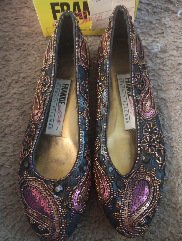 Pisos de ballet Beverly Feldman Frankie and Baby con joyas talla 5M multicolor Foto 2 de 4