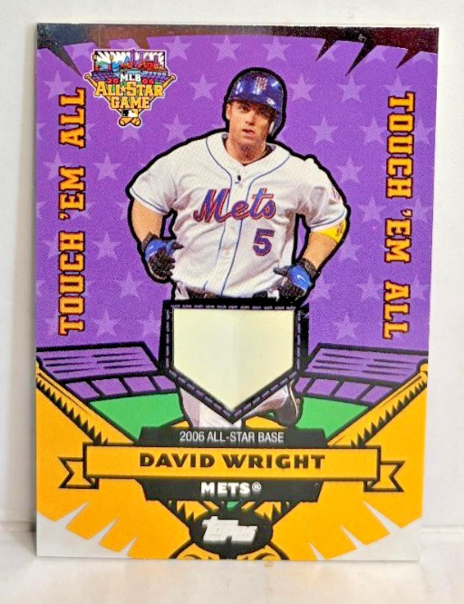 2006 Topps David Wright New York Mets Touch Em All Game Used All Star Base