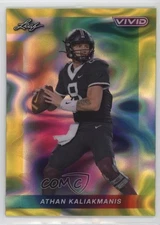 2024 Leaf Vivid Yellow Lava 8/10 Athan Kaliakmanis #9 0nr3