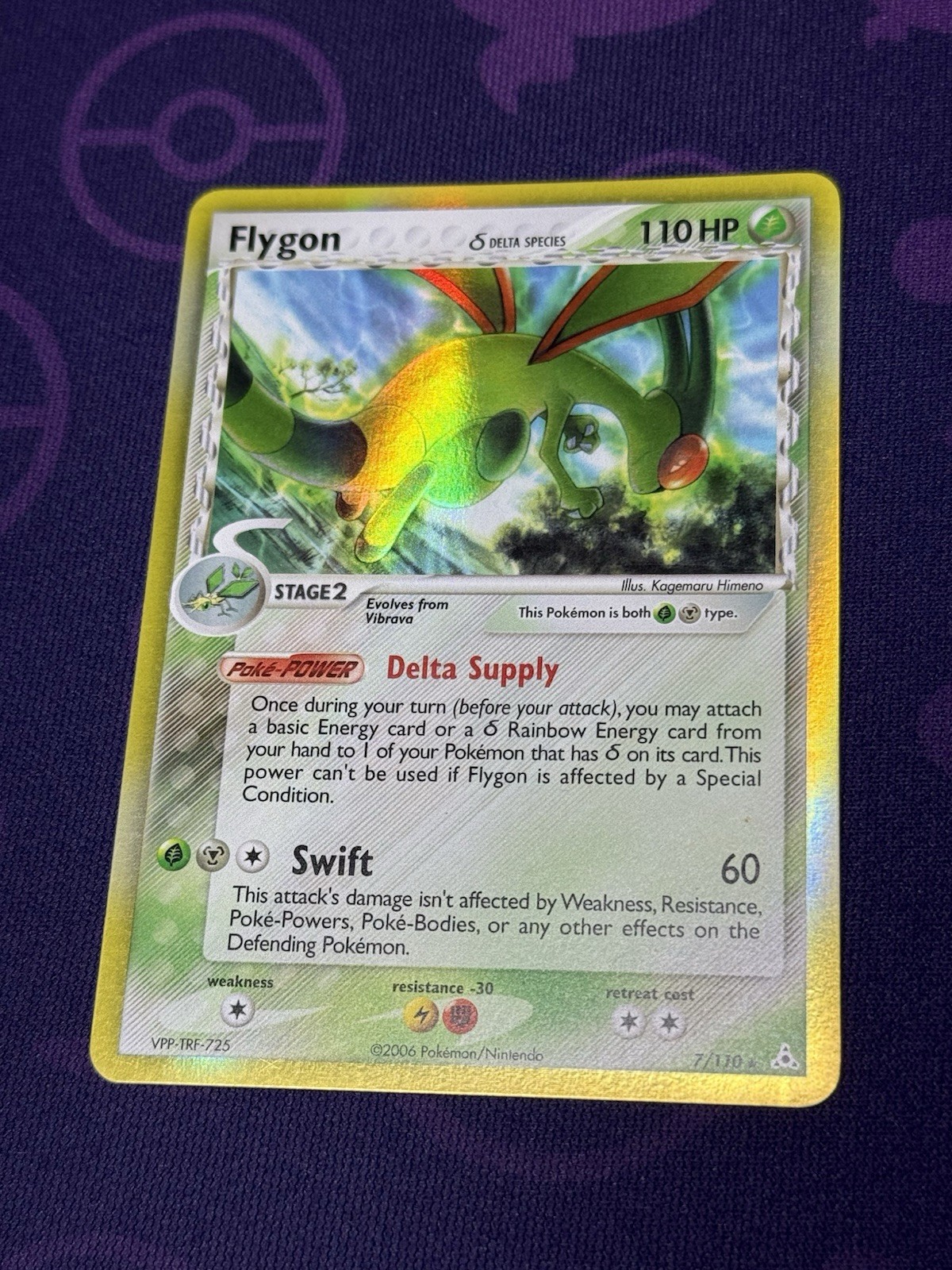 Flygon (Delta Species) 7/110 EX Holon Phantoms Holo Pokemon TCG