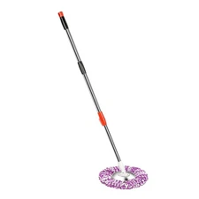 Spin Mop Pole Handle Replacement For Floor 360 Degrees Rotating Floor Mop Pole