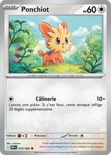 Carte Pokémon Ponchiot 74/86 FR WHT EV10.5 Flamme Blanche 
