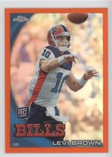 2010 Topps Chrome Rack Pack Orange Refractor Levi Brown #C179 0d9