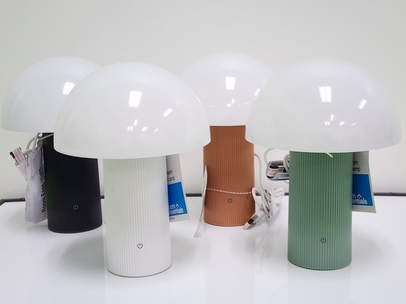 Mushroom Table LED Lamps USB powered with  cable included - Bundle of 4 Lamps