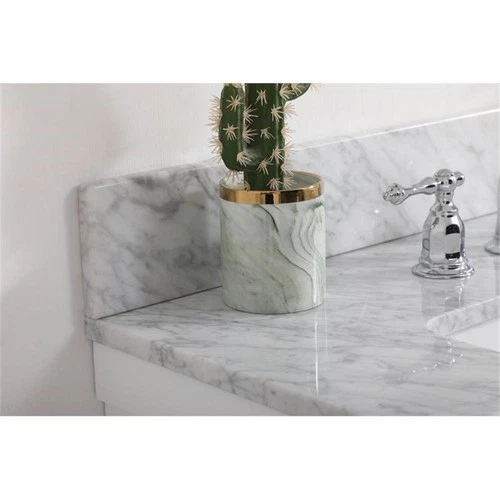 Elegant Decor Clement 30" MDF Single Bathroom Vanity with Backsplash in White - Picture 4 of 8