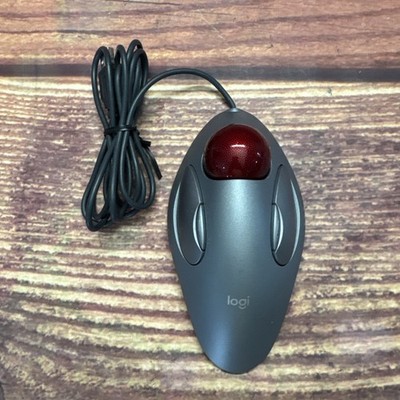 Logitech TrackMan T-BC21 Marble Trackball Mouse Wired USB - TESTED!