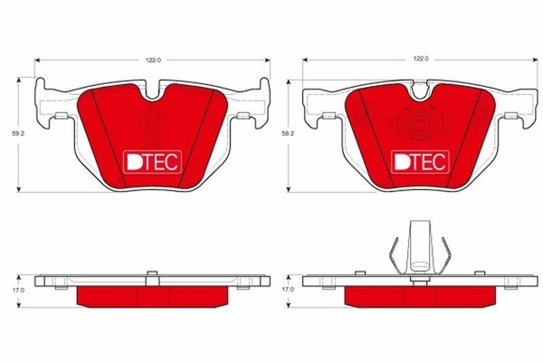 Bremsbelagsatz Hinten FüR BMW X5 E70 F15 F85 X6 E71 E72 F16 F86 06-19 6776937-image