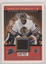 2003 Pacific Quest for the Cup Authentic Game-Worn Jerseys Jocelyn Thibault 0nr3