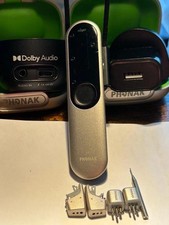Phonak Nathos Auto M & SP Hearing Aids + Roger On, 2x Roger X & 2x Audio Shoe