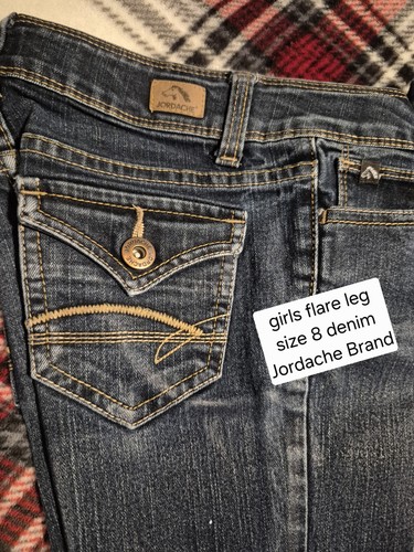 GIRLS SIZE 8 JEANS LOT, 4 Pieces EXCELLENT Condition, Bootcut, Flare & Straight - Picture 3 of 10