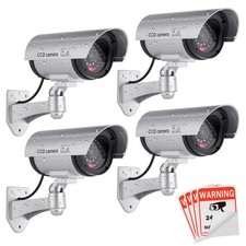 Fake , Dummy CCTV Surveillance System with LED Red Flashing Light with 4 Safe...