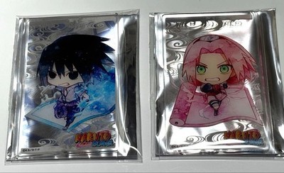Naruto character art Sasuke Uchiha Sakura Haruno set