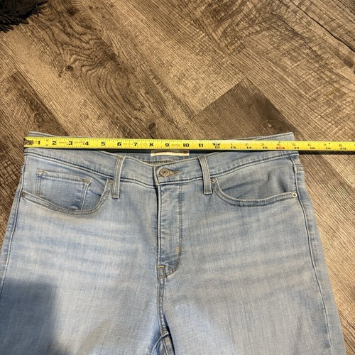 Pantalones de mezclilla elásticos rectos con forma azul talla 32 LEVI’S 314 para mujer - Imagen 3 de 11