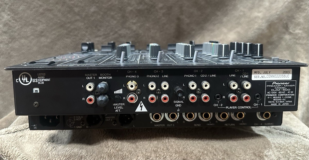 Pioneer DJM-500 Professional DJ Mixer 4 Channel | eBay