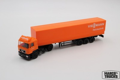 Herpa MAN F2000 Semitrailer  Viessmann Heiztechnik  Variante 2 - 1:87 /HU21119