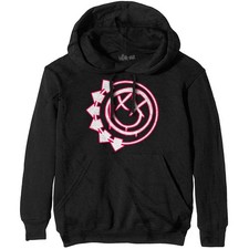 Men's Blink 182 Six Arrow Smile Face Hooded Sweatshirt Large Black