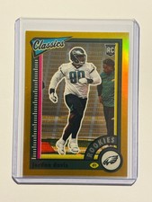2022 Panini Classics 196 Jordan Davis Rookie Card RC Timeless Tributes Gold #/60. rookie card picture