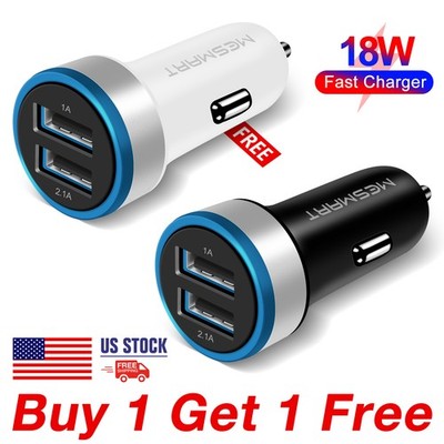 20W Dual Ports 3.1A USB Car Cigarette Charger Lighter LED 12V/24V For Universal
