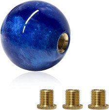 Round Ball Shift Knob Marble Style Gear Lever Stick Shifter Knobs With 3 Ada...