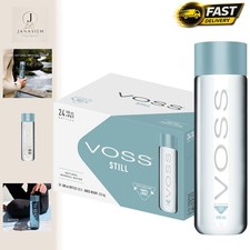 Eco-Friendly Voss Artesian Still Water, Pack of 24 x 500ml Recycled PET Bottles