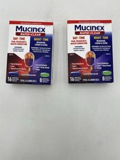 Mucinex Rapid Clear Day and Night Pain Reliever Exp 01/2027 Liquid Gels Lot Of 2