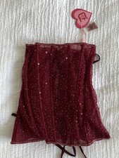 Dyspnea Body Ody sequin Red corset with boning, size XS