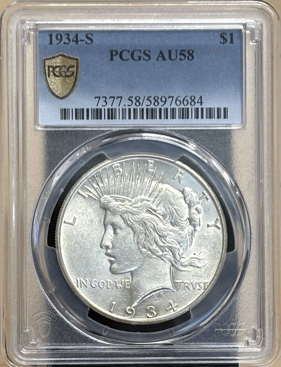 1934 S ピースダラー San Francisco 1934 Year Peace Dollars (1921-1935) for sale | eBay