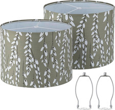 Lamp Shades Set of 2, Drum Lampshades, Lampshade 10 Inches Height, Lampshades fo