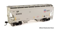 Tolva cubierta Walthers escala HO ~ 39' Trinity 3281 2 bahías ~ Union Pacific #93946