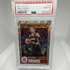 2023 PANINI NBA HOOPS 288 TRAE YOUNG HYPER GOLD - PSA 10 🔥 🔥