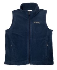 Columbia Boys Steen Mountain Fleece Full Zip Vest Collegiate Navy Size XXS