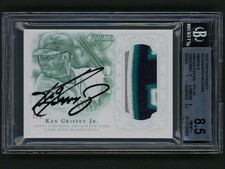 2015 Topps Dynasty Ken Griffey Jr.  Auto Patch #3/5 Mariners BGS 8.5 Nm-Mt+/10