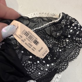 VICTORIA'S SECRET Sexy LITTLE THINGS SMALL PANTY NEW WITH TAGS BLACK