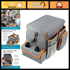 Car Front Seat Organizer with Tray  Cup Holders  Office Storage, File  Laptop