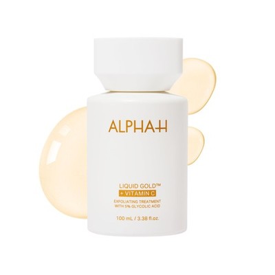 AlphaH Liquid Gold + Vitamin C Exfoliating Treatment 100ml  Brighten, Even To...