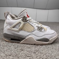 Nike Air Jordan 4 IV Retro White Oreo Shoes Leather DJ4699-100 GS Size 6Y / 7.5W
