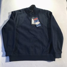 Beretta BWR Wind Resistant Men  s Knit Pullover Sweater 1/4 Zip Blue L