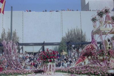 Swan Float Parade Detail 1968 Original 35mm Film Slide