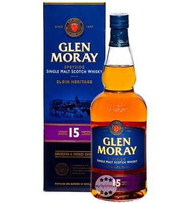 Glen Moray 15 Jahre Speyside Single Malt Scotch Whisky / 40 % Vol. / 0,7 Liter