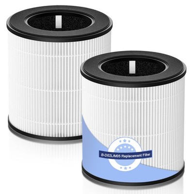 2 PACK B-D02L M05 Filter for MOOKA B-D02L & M05 Purifier