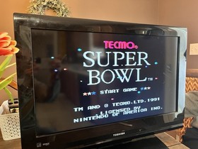 Vintage NES Tecmo Super Bowl Game And Manual TESTED