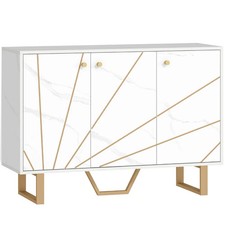 Image of HOMCOM Modern Sideboard Storage Cabinet Adjustable Shelves