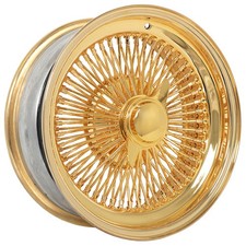 La Wire Wheels Standard 100-spoke Straight Lace Gold Rims 16x7 4pcs A1 La Wire Wheels Standard 100-spoke Straight Lace Gold Rims 16x7 4pcs A1