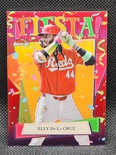 2025 Topps Finest Elly De La Cruz Fiesta SSP /5 RED COLOR MATCH!!!