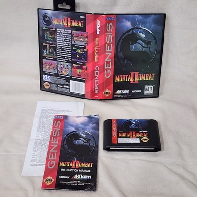 Mortal Kombat II 2 SEGA Genesis Complete Tested Working Fast Shipping! 